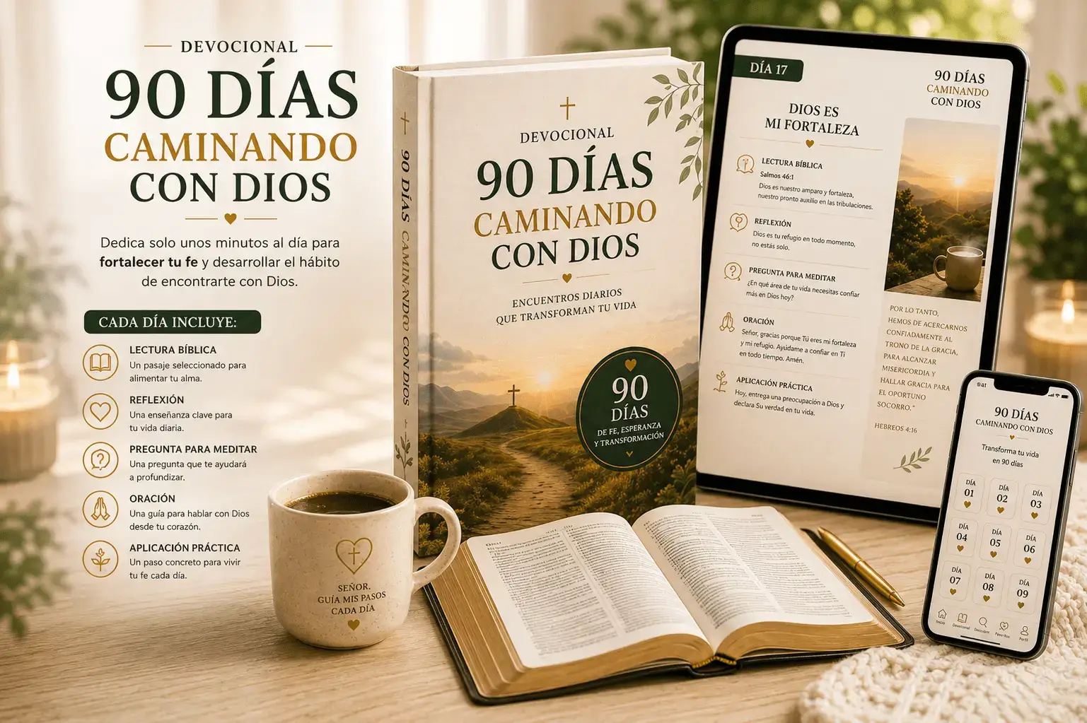 Devocional «90 Días Caminando con Dios»