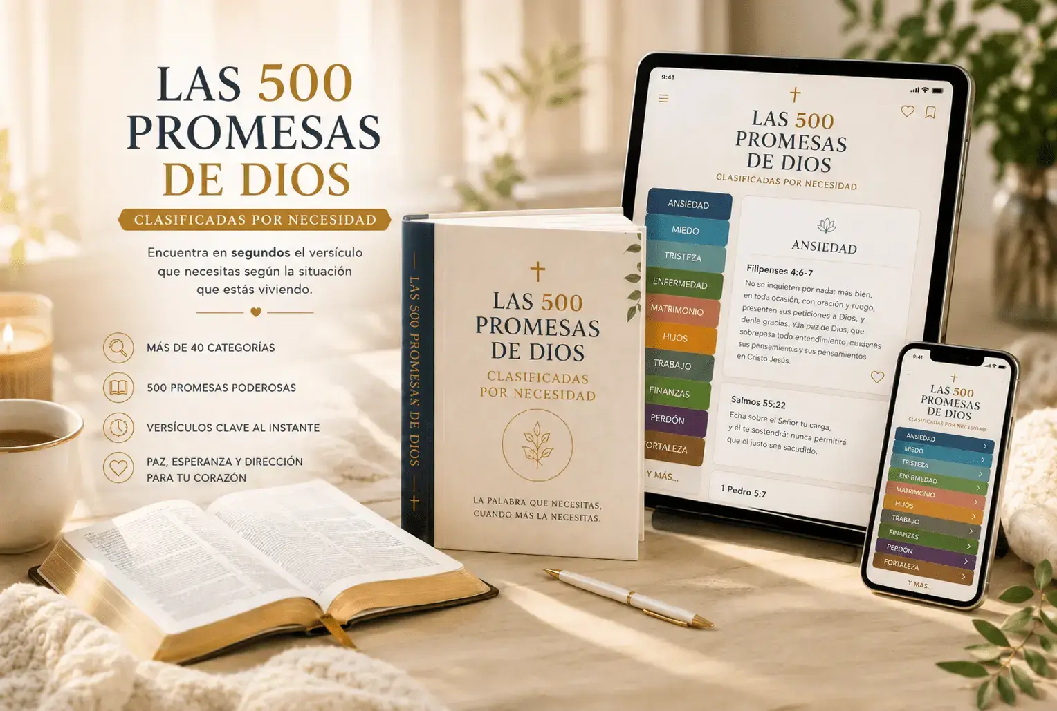 Las 500 Promesas de Dios Clasificadas por Necesidad