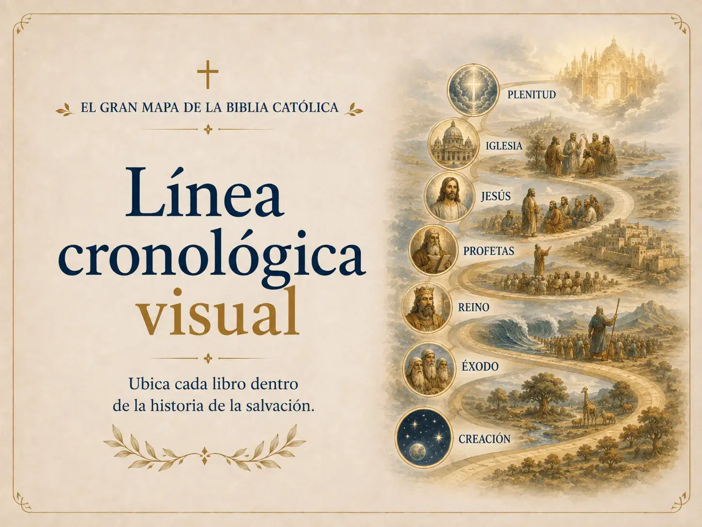 Línea cronológica visual